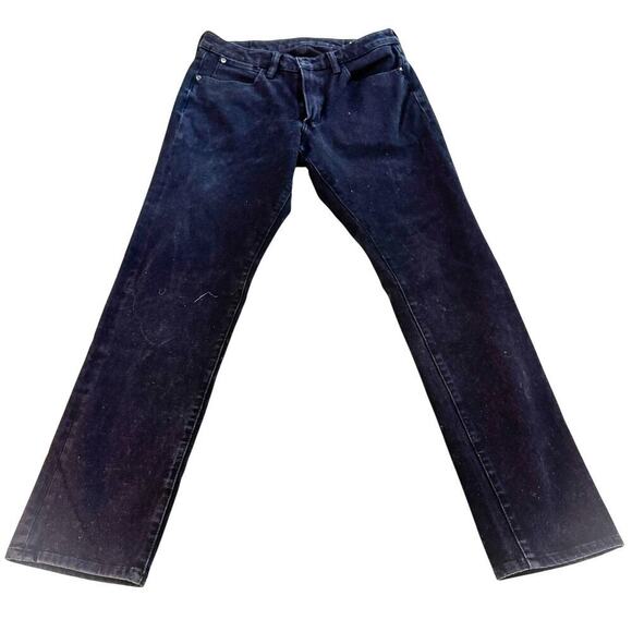 Bonobos Black Straight Leg Denim Jean Pants Stretch Waistband Size 32 x 33 - Picture 2 of 7